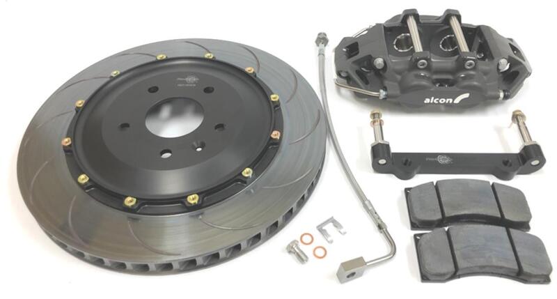 alcon bmw e90/e92 m3 6 piston 355x28mm rear race kit - anodized bmw m3 e92 e9x iconic garage