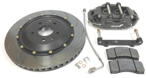 alcon bmw e90/e92 m3 6 piston 355x28mm rear race kit - anodized bmw m3 e92 e9x iconic garage