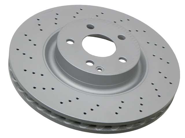 Brake Disc - Vented and Cross Drilled (335 X - Zimmermann Coat Z (221421171207)