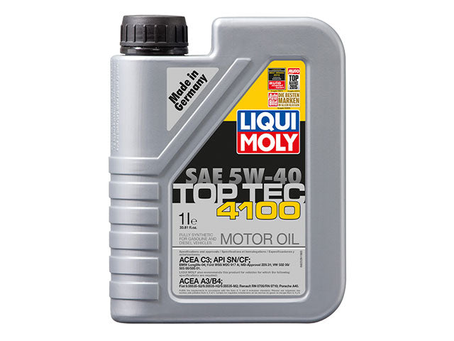 Engine Oil - Liqui Moly Top Tec 4100 - 5W-40 - Liqui Moly Top Tec - Pack of 8
