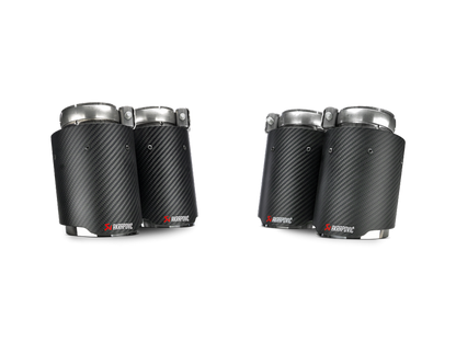 akrapovic bmw m3/m4 (f80/f82) tail pipe set (carbon) bmw m3 m4 f80 f82 f8x iconic garage