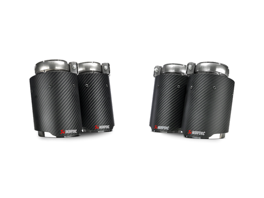 akrapovic bmw m3/m4 (f80/f82) tail pipe set (carbon) bmw m3 m4 f80 f82 f8x iconic garage