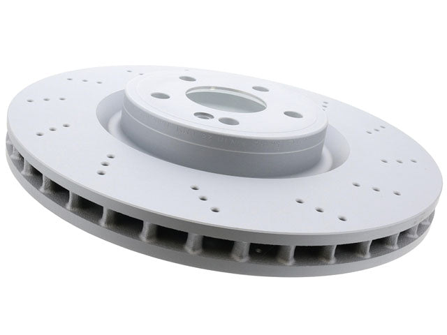 Brake Disc - Vented and Cross Drilled (350 X - Zimmermann Coat Z (247421081207)