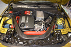 injen bmw m3(f80)/m4 (f82/83) twin turbo 2pc aluminum int. charge pipe - wrinkle black bmw m3 m4 f80 f82 f8x iconic garage