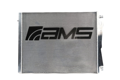 ams performance bmw g8x m2/m3/m4 s58 heat exchanger (black logo) bmw m3 m4 g80 g82 g8x iconic garage