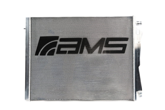 ams performance bmw g8x m2/m3/m4 s58 heat exchanger (black logo) bmw m3 m4 g80 g82 g8x iconic garage
