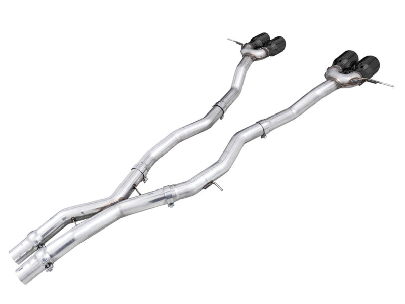 awe tuning track edition cat-back exhaust for bmw g8x m3/m4 - diamond black tips bmw m3 m4 g80 g82 g8x iconic garage