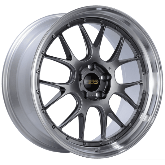 BBS LM-R 19x9.5 ET38 5x112 Diamond Black Center Diamond Cut Lip