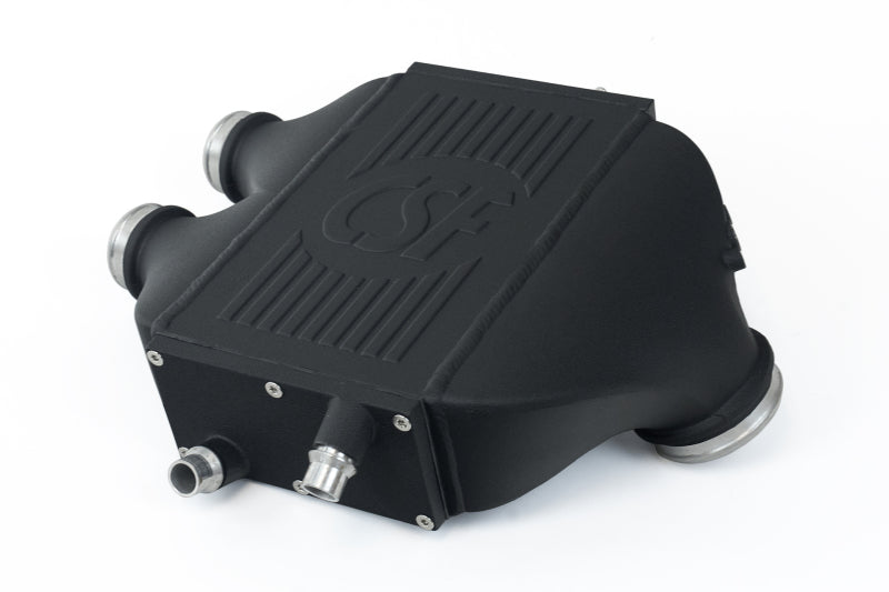 csf 2014+ bmw m3/m4 (f8x) top mount charge-air-cooler - crinkle black bmw m3 m4 f80 f82 f8x iconic garage