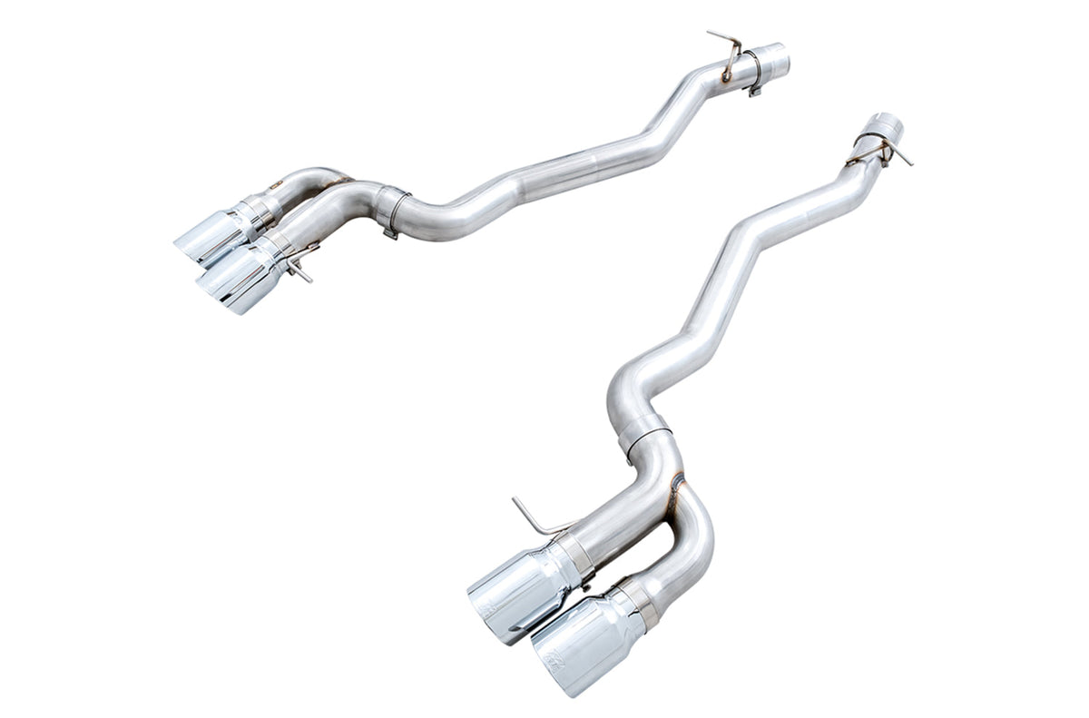 4.4T AWD Axle-Back Exhaust - Track Edition (Chrome Silver Tips) - F90 M5
