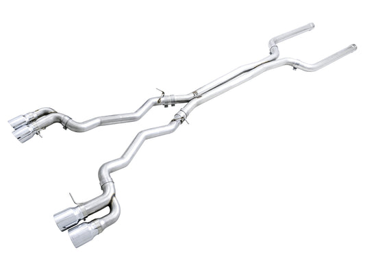 4.4T AWD Cat-Back Exhaust - Track Edition (Chrome Silver Tips) - F90 M5