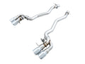 4.4T AWD SwitchPath Axle-Back Exhaust - Chrome Silver Tips - F90 M5