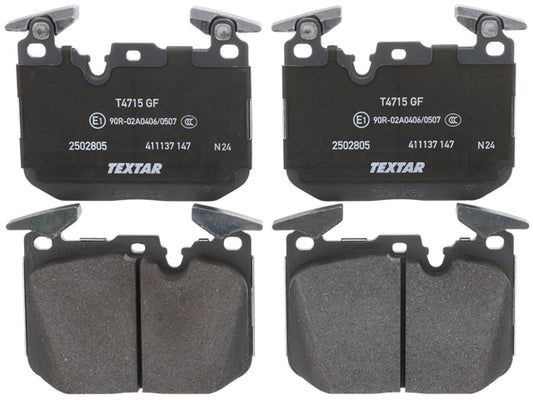 Brake Pad Set - Front by Textar - fits 2015–2020 BMW F80/F82/F83 M3/M4