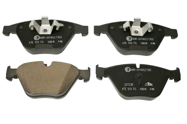 Brake Pad Set - Front by ATE Ceramic - fits 2006–2013 BMW E90/E91/E92/E93 3 Series