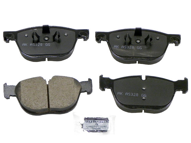 Brake Pad Set Front by Akebono Euro - fits 2007–2013 BMW E70 X5 / 2014–2018 BMW F15 X5