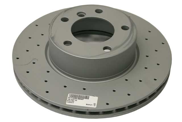 Brake Disc - Front by Zimmermann Sport Z X-Drilled - fits 2006–2013 BMW E90/E91/E92/E93 3 Series