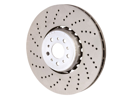 Brake Disc - Cross Drilled - Front Left by SHW Performance - fits 2020–2023 BMW F95 X5 M