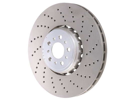 Brake Disc - Cross Drilled - Front Right by SHW Performance - fits 2020–2023 BMW F95 X5 M
