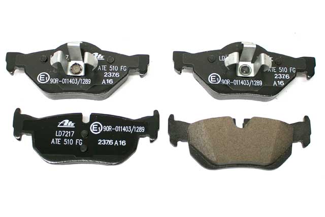 Brake Pad Set - Rear by ATE Ceramic - fits 2006–2013 BMW E90/E91/E92/E93 3 Series