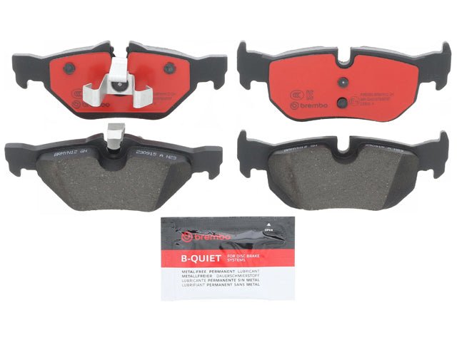 Brake Pad Set - Rear by Brembo Ceramic - fits 2006–2013 BMW E90/E91/E92/E93 3 Series