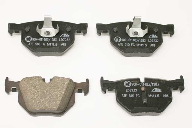 Brake Pad Set Rear by ATE Ceramic - fits 2007–2013 BMW E70 X5 / 2014–2018 BMW F15 X5