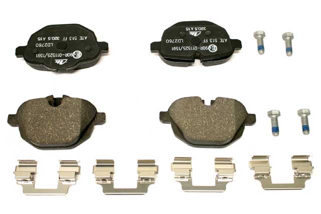 Brake Pad Set Rear (thru 07/15) Ceramic by ATE - fits 2011–2017 BMW F25 X3 / 2015–2018 BMW F26 X4