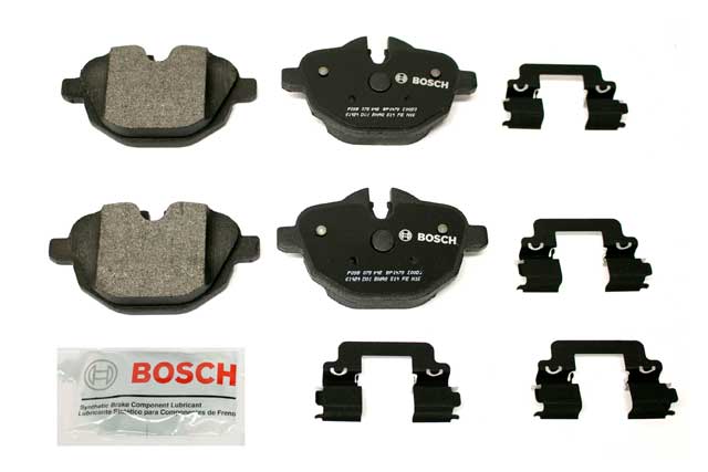 Brake Pad Set Rear (thru 07/15) by Bosch Quietcast - fits 2011–2017 BMW F25 X3 / 2015–2018 BMW F26 X4