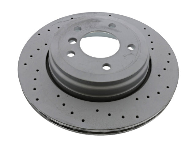 Brake Disc by Zimmermann Sport Z Cross Drilled - fits 2004–2010 BMW E60 5 Series