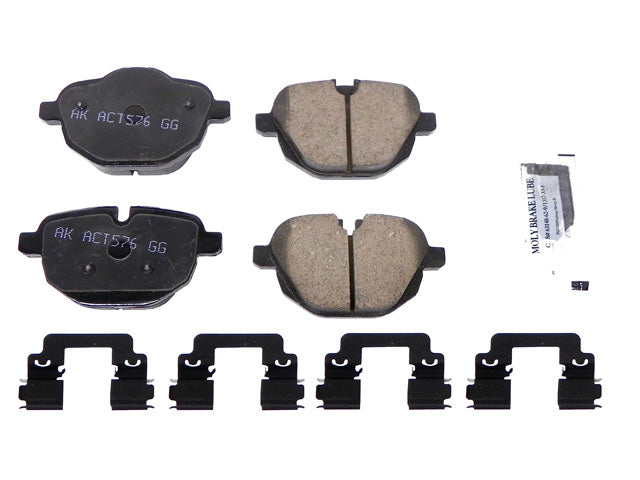 Brake Pad Set by Akebono Euro - fits 2017–2023 BMW G30 5 Series