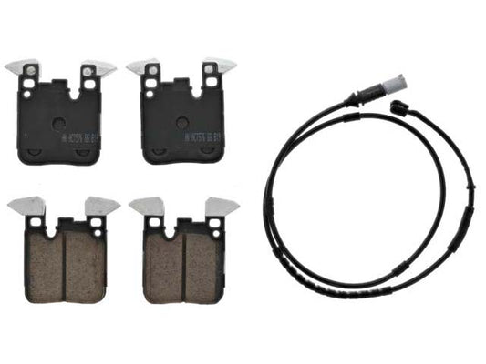 Brake Pad Set - Rear by Akebono Euro - fits 2015–2020 BMW F80/F82/F83 M3/M4