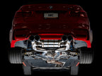 awe tuning bmw f8x m3/m4 switchpath cat-back exhaust - chrome silver tips bmw m3 m4 f80 f82 f8x iconic garage