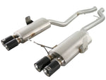 afe machforce xp exhaust cat-back 2.5in dia carbon fiber tips ss-304 bmw m3 (e90) v8 4.0l bmw m3 e92 e9x iconic garage
