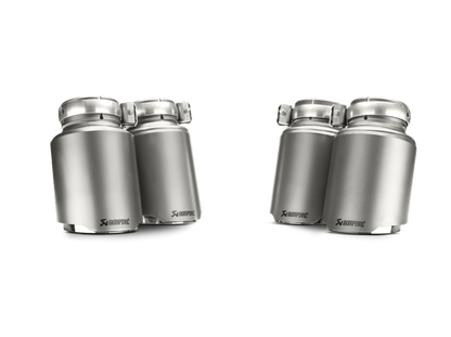akrapovic bmw m3/m4 (f80/f82) tail pipe set (titanium) bmw m3 m4 f80 f82 f8x iconic garage