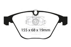 ebc bmw m3 4.0 (e90) redstuff front brake pads bmw m3 e92 e9x iconic garage