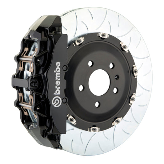 brembo m3 (e90/e92/e93) front gt bbk 6 piston cast 380x34 2pc rotor slotted type-3-black bmw m3 e92 e9x iconic garage