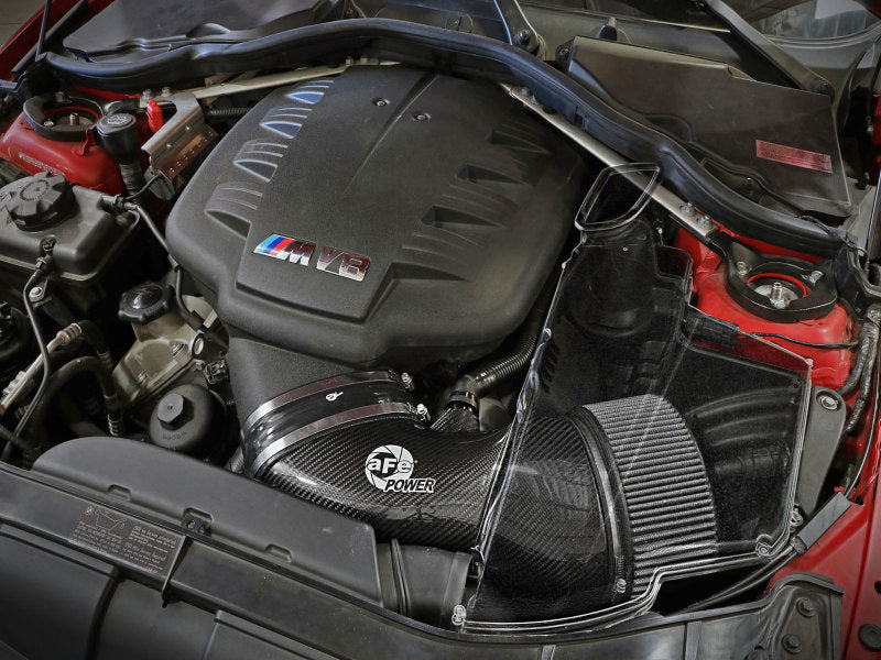 afe magnumforce carbon fiber air intake system stage-2 pro dry s bmw m3 (e9x) v8 4.0l bmw m3 e92 e9x iconic garage