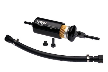 E9X M3 S65 Inline Fuel Filter Kit - Gasoline Paper Filter - NRW Design BMW performance part - Iconic Garage