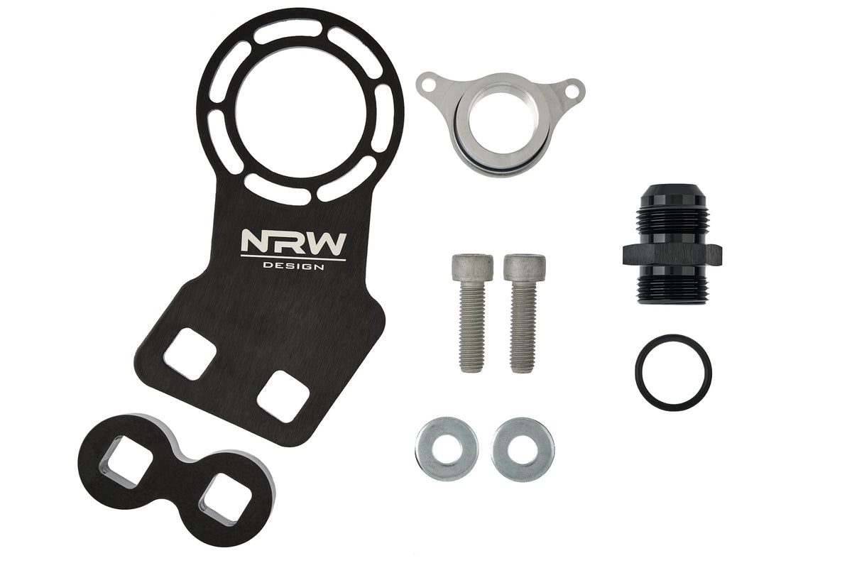 G8X Single Turbo or FMI Catch Can Kit - Catch Can Turbo Hybrid Setup with Bra - NRW Design BMW performance part - Iconic Garage