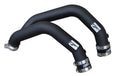 injen bmw m3(f80)/m4 (f82/83) twin turbo 2pc aluminum int. charge pipe - wrinkle black bmw m3 m4 f80 f82 f8x iconic garage