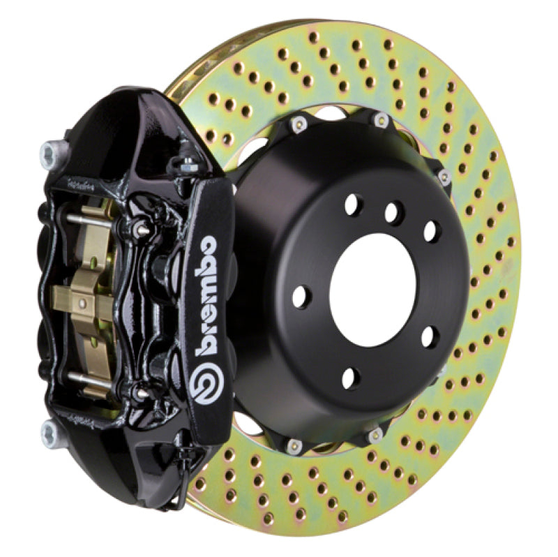 brembo m3 (e90/e92/e93) rear gt bbk 4 piston cast 380x28 2pc rotor drilled-black bmw m3 e92 e9x iconic garage