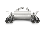 akrapovic bmw m3/m4 (f80/f82) slip-on line (titanium) (req. tips) bmw m3 m4 f80 f82 f8x iconic garage