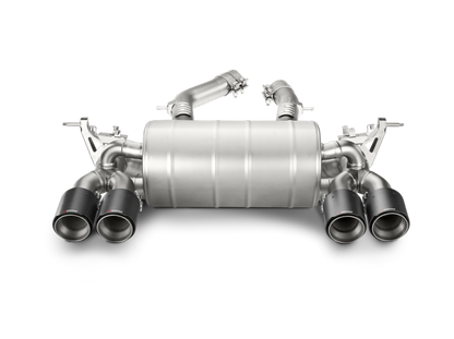 akrapovic bmw m3/m4 (f80/f82) slip-on line (titanium) (req. tips) bmw m3 m4 f80 f82 f8x iconic garage