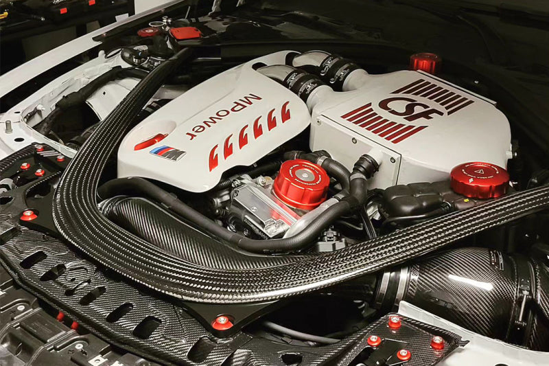 csf 2014+ bmw m3/m4 (f8x) top mount charge-air-cooler - raw finish bmw m3 m4 f80 f82 f8x iconic garage