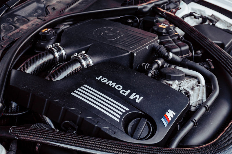 csf 2014+ bmw m3/m4 (f8x) top mount charge-air-cooler - crinkle black bmw m3 m4 f80 f82 f8x iconic garage