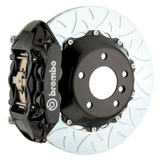 brembo m3 (e90/e92/e93) rear gt bbk 4 piston cast 380x28 2pc rotor slotted type-3-black bmw m3 e92 e9x iconic garage