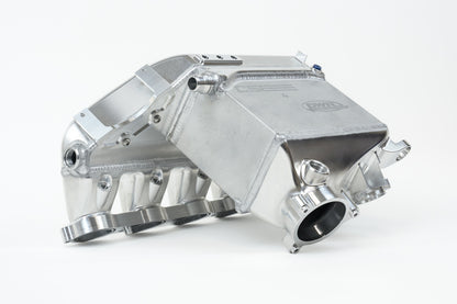 csf bmw m2/m3/m4 s58 comp & non-comp (g8x) charge-air cooler manifold - raw billet bmw m3 m4 g80 g82 g8x iconic garage