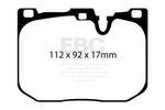 ebc bmw m3 3.0 twin turbo (f80) redstuff front brake pads bmw m3 m4 f80 f82 f8x iconic garage