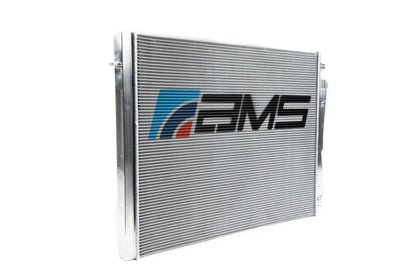 ams performance bmw g8x m2/m3/m4 s58 heat exchanger - limited edition m color logo bmw m3 m4 g80 g82 g8x iconic garage