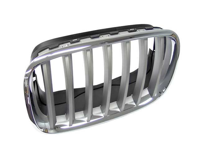 Grille Front Left Chrome/Titanium by Genuine BMW - fits 2007–2013 BMW E70 X5 / 2014–2018 BMW F15 X5