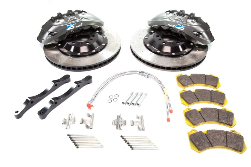 alcon 2015+ bmw m3 f80 400x34mm 6 piston front brake upgrade kit - grey bmw m3 m4 f80 f82 f8x iconic garage